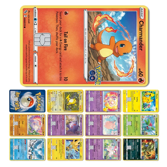 Pokemon Card Skin: Bulbasaur Pikachu Charmander Squirtle