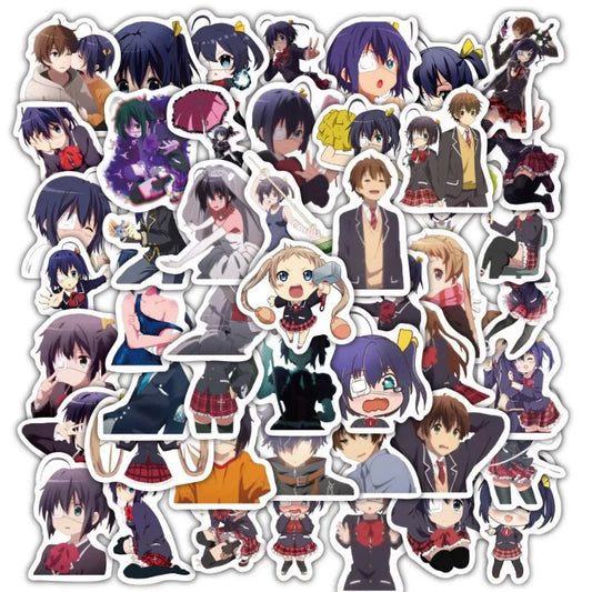 60pcs Love Chunibyo & Other Delusions Stickers for Suitcase, Water Cup, Phone, Notebook