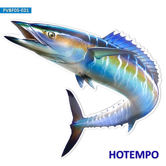 20cm 7.87inch Big Size Sea Fish Tuna Snapper Perch Waterproof Stickers for Fisherman Laptop Luggage Boat Motorcycle Car Sticker