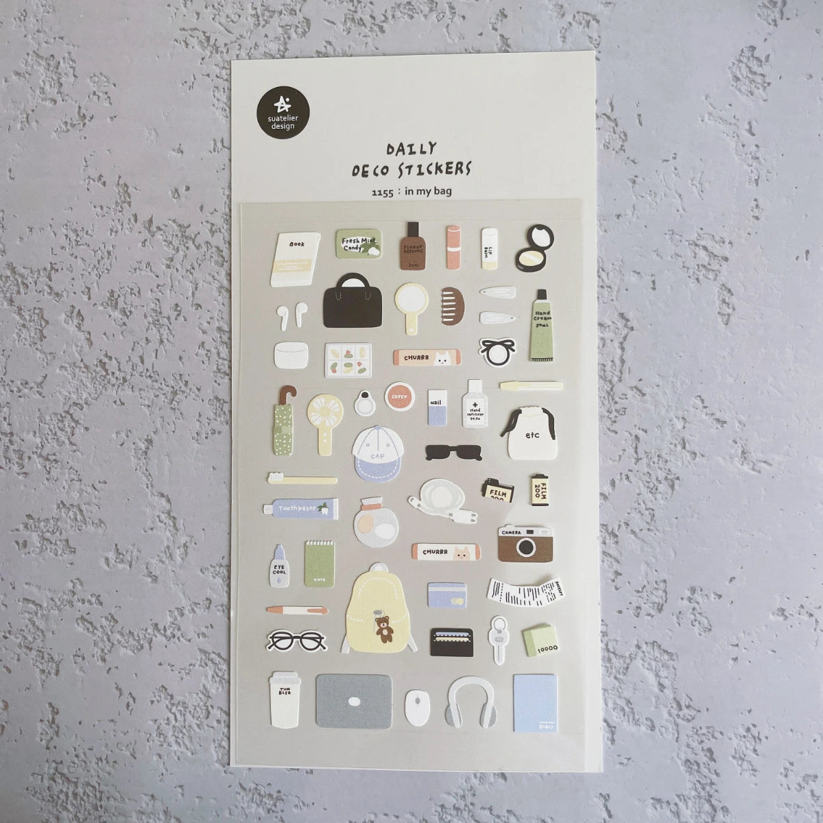 Korean Import Original Suatelier Daily Stickers Scrapbooking Diy Journal Stationery Sticker Children Decor Art Supply