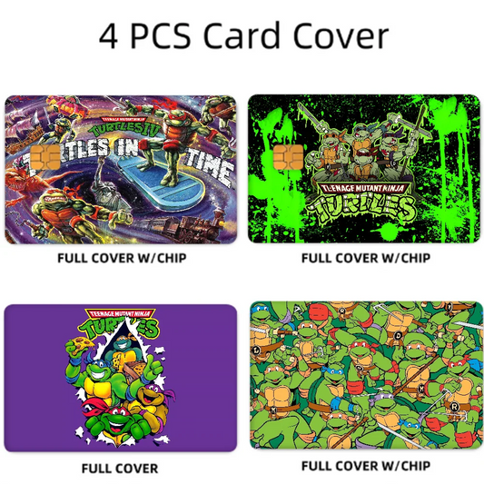 Ninja Turtles Card Stickers Set (4 Pcs)