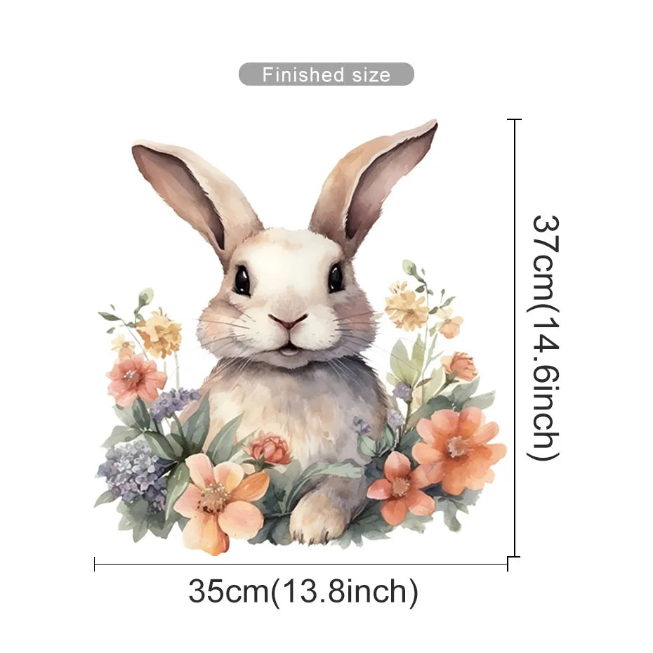 Cartoon Rabbit Wall Stickers for Kids Room Decor