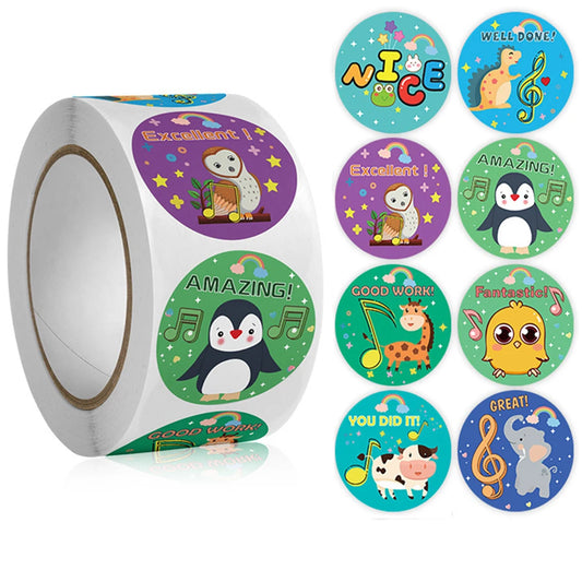 100-500pcs Cute Cartoon Reward Stickers For Kids School Teacher Supplies For Classroom Potty Training Sticker Motivational Label