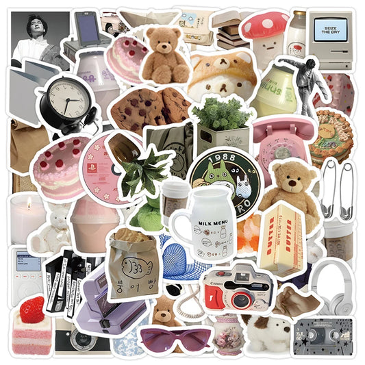 Cute Cartoon Stickers Pack for Laptop, Phone, Notebook, Luggage, Diary, Suitcase, Graffiti Decor