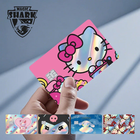 Hello Kitty Kuromi Holographic Card Skin Sticker