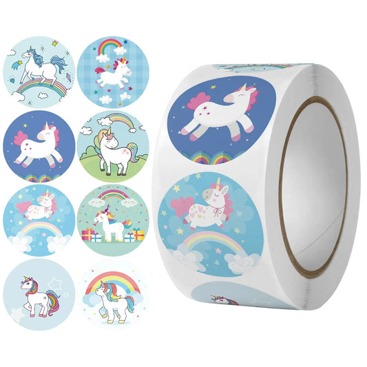 100-500pcs Cute Cartoon Animal Stickers Kids Rewards Labels Encouragement Scrapbook Decorative Stationery Stickers