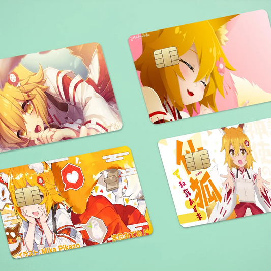 Senko Anime Bear Card Sticker Case