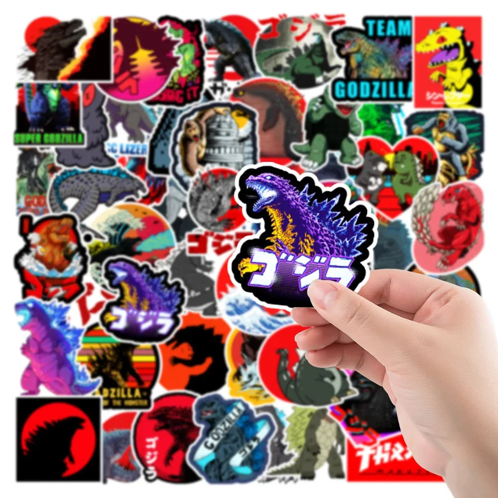 50pcs Godzilla Monster Graffiti Sticker Car Mobile Phone Water Cup Decoration Waterproof Sticker