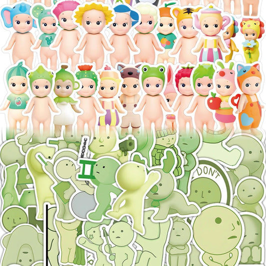 Smiski & Sonny Angel Stickers: Waterproof DIY Decals