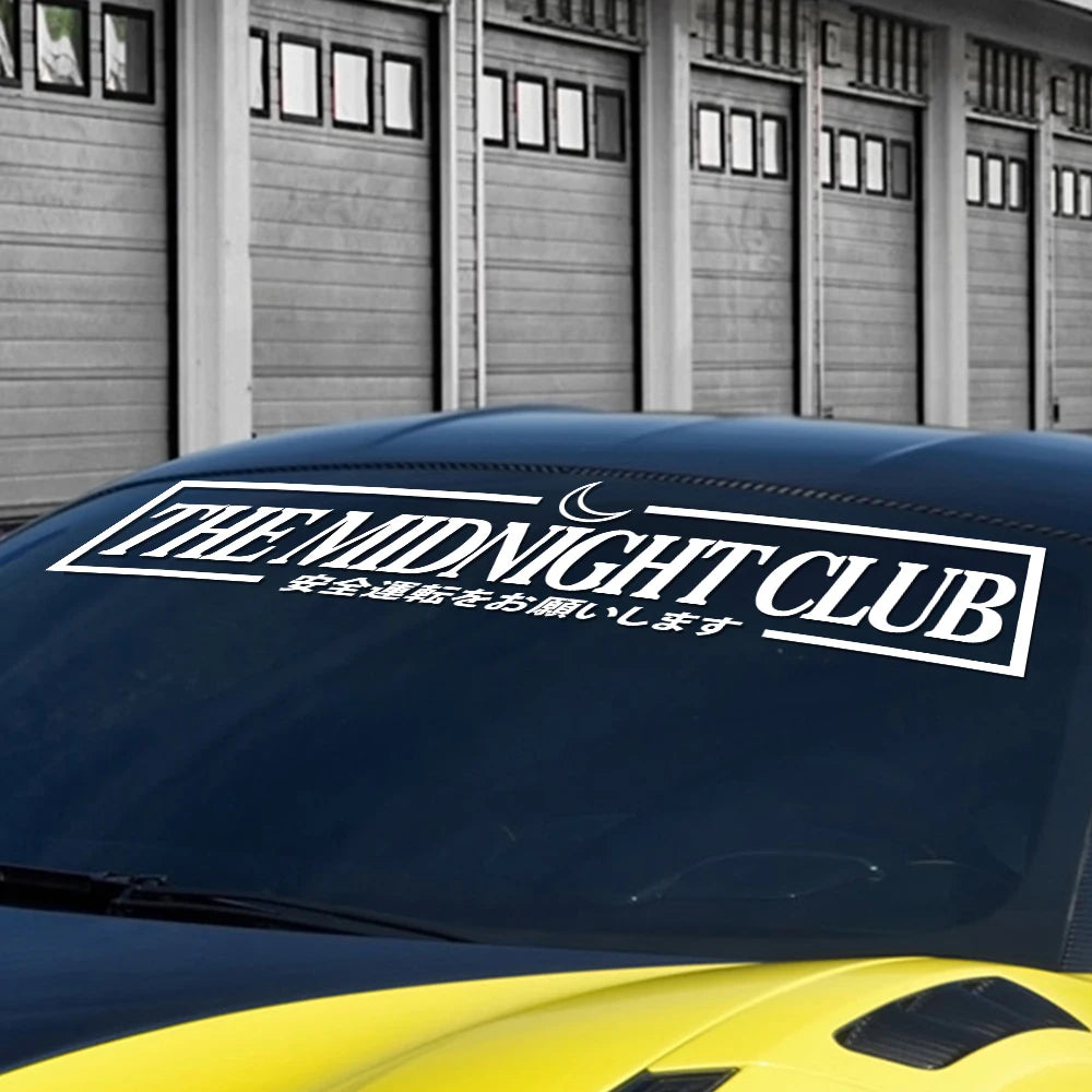 JDM Midnight Car Windshield Banner Vinyl Decal