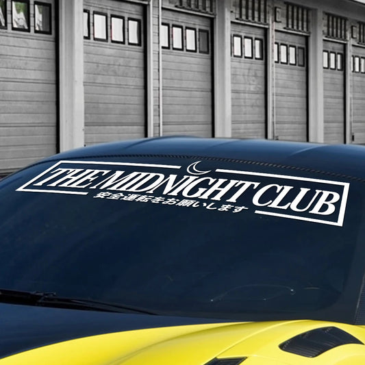 JDM Midnight Car Windshield Banner Vinyl Decal