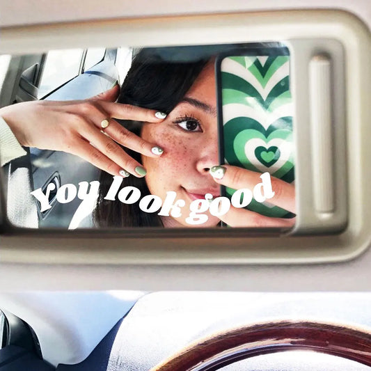 Car Rear View Mirror Decals - Stylish PVC Vinyl Stickers