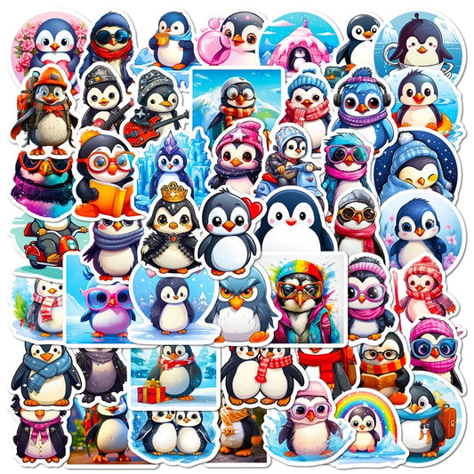 Penguin Stickers Set: Cute DIY Kids Scrapbooking Supplies