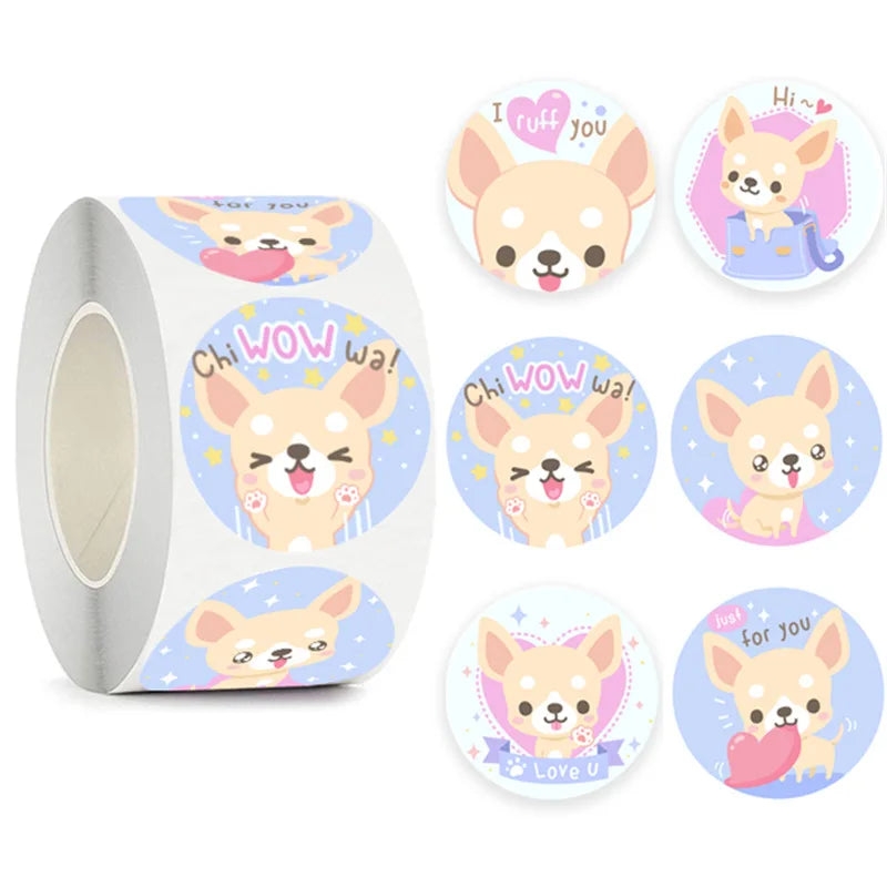 100-500pcs Cartoon Animal Reward Stickers for Kids Cute Gift Decor Stickers Labels School Encourage Children Stationery Stickers