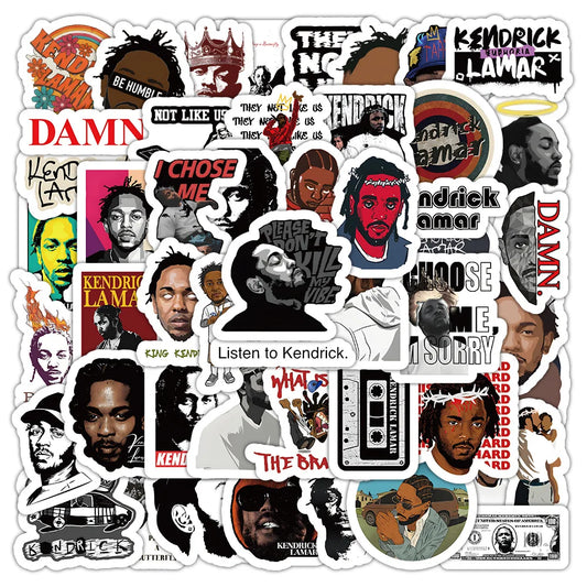 Kendrick Lamar Rapper Stickers 10/30/50PCS for Phone Laptop Luggage Skateboard Decals