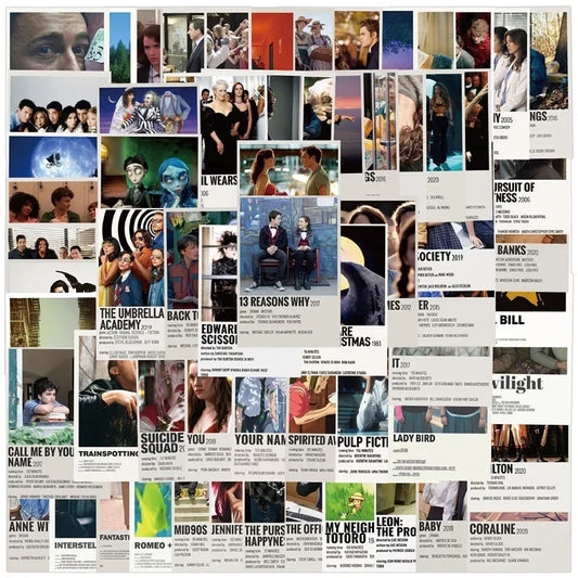 Movie Poster Stickers 10/30/64PCS Kids DIY Decor