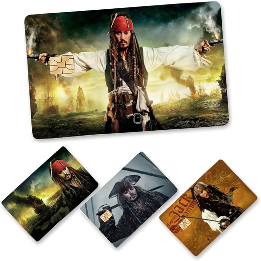 Jack Sparrow Credit Card Skin Sticker Tape