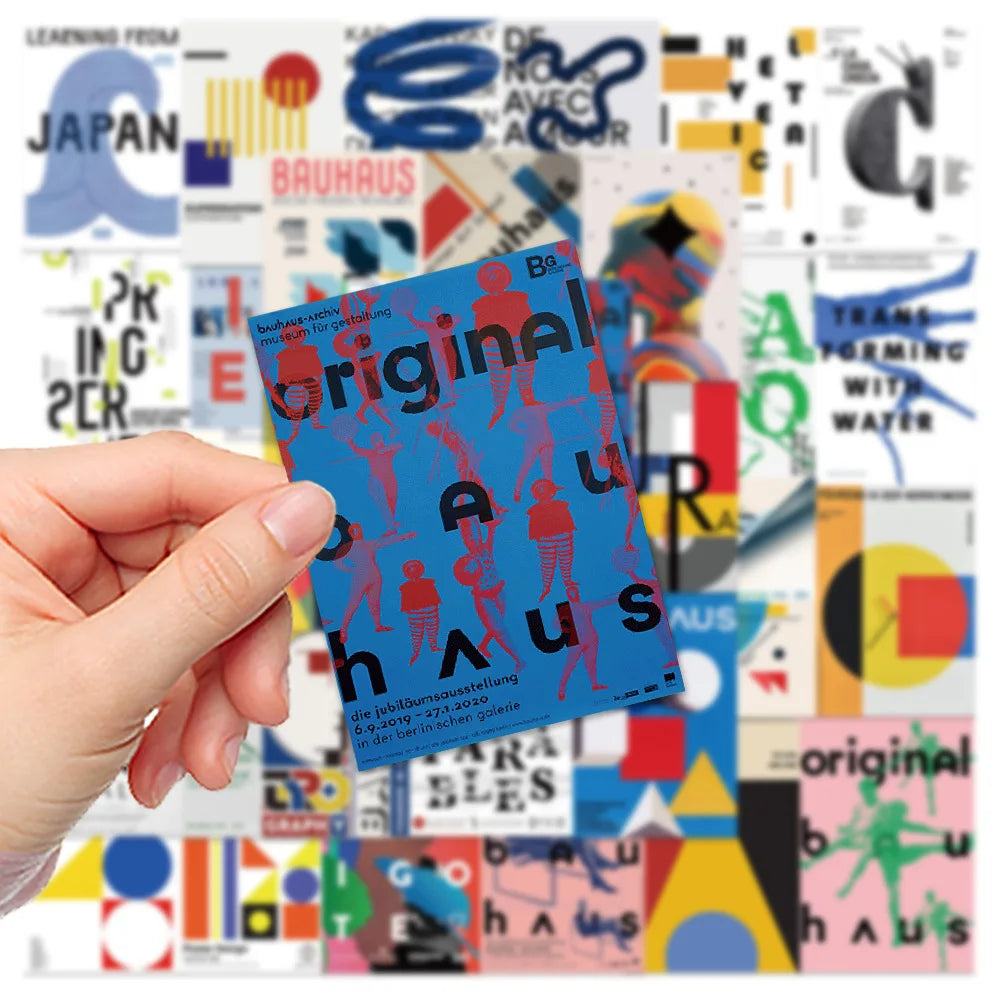 10/20/40PCS Bauhaus Art Sticker Packs