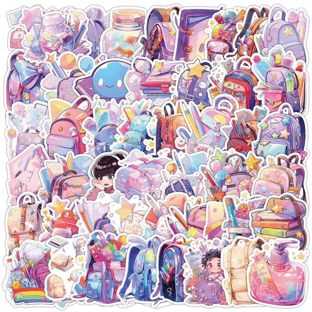 Kawaii Kids Cartoon Stickers 10/30/50pcs for Water Bottle Laptop Phone