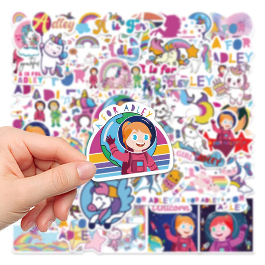 Unicorn Stickers for Kids - 10/30/50PCS Cartoon Decals for Phone, Laptop, Luggage, Skateboard