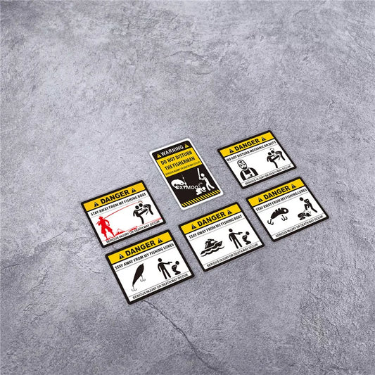 DANGER Fishing Boat Warning Sticker Decal