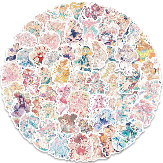 Kawaii Anime Stickers Pack - Cute Cartoon Decals for Laptop, Phone, Notebook, Bike, Car