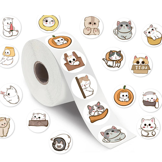 Cartoon Animal Stickers: Laptop, DIY, Reward, Gift, 100-500pcs
