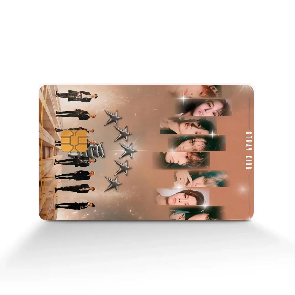 Stray Kids Kpop Bear Sticker for Credit Card Front