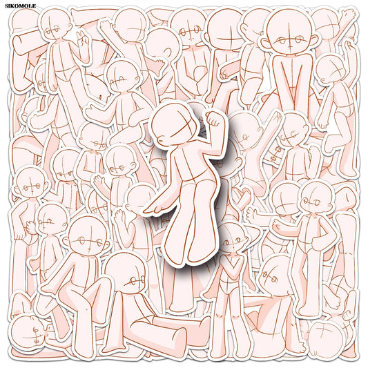 Kawaii Cartoon Graffiti Stickers for Laptop Luggage Suitcase (10/30/50pcs)
