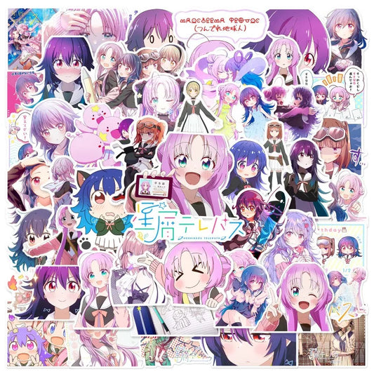 50pcs Anime Stickers for Laptop, Phone, Suitcase, Water Bottle, Scooter, Refrigerator