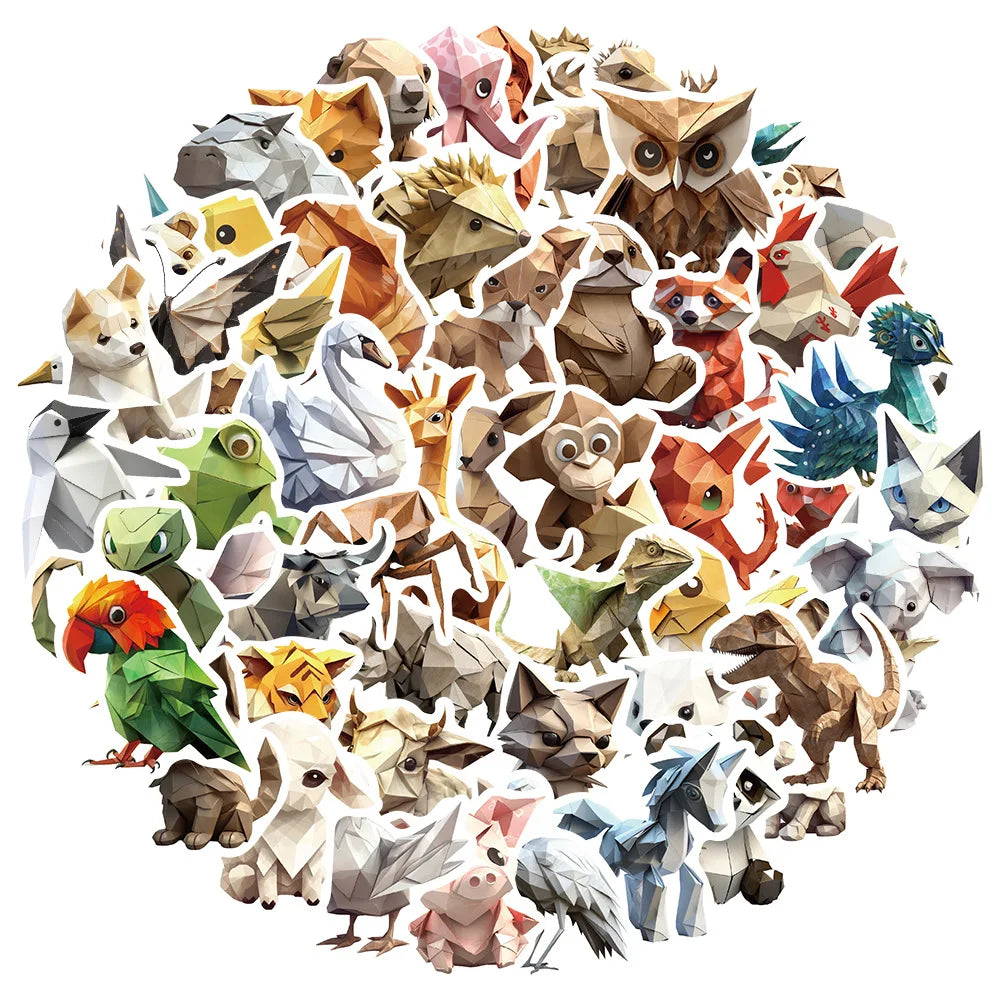 Cartoon Animal Stickers Decal for Laptop Motorcycle Luggage Snowboard Fridge Car