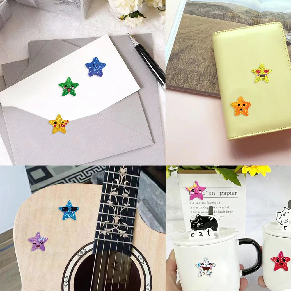 500PCS/Roll Colorful Star Stickers For Kids Reward School Classroom Adhesive Star Stickers For Teachers Parents DIY Craft