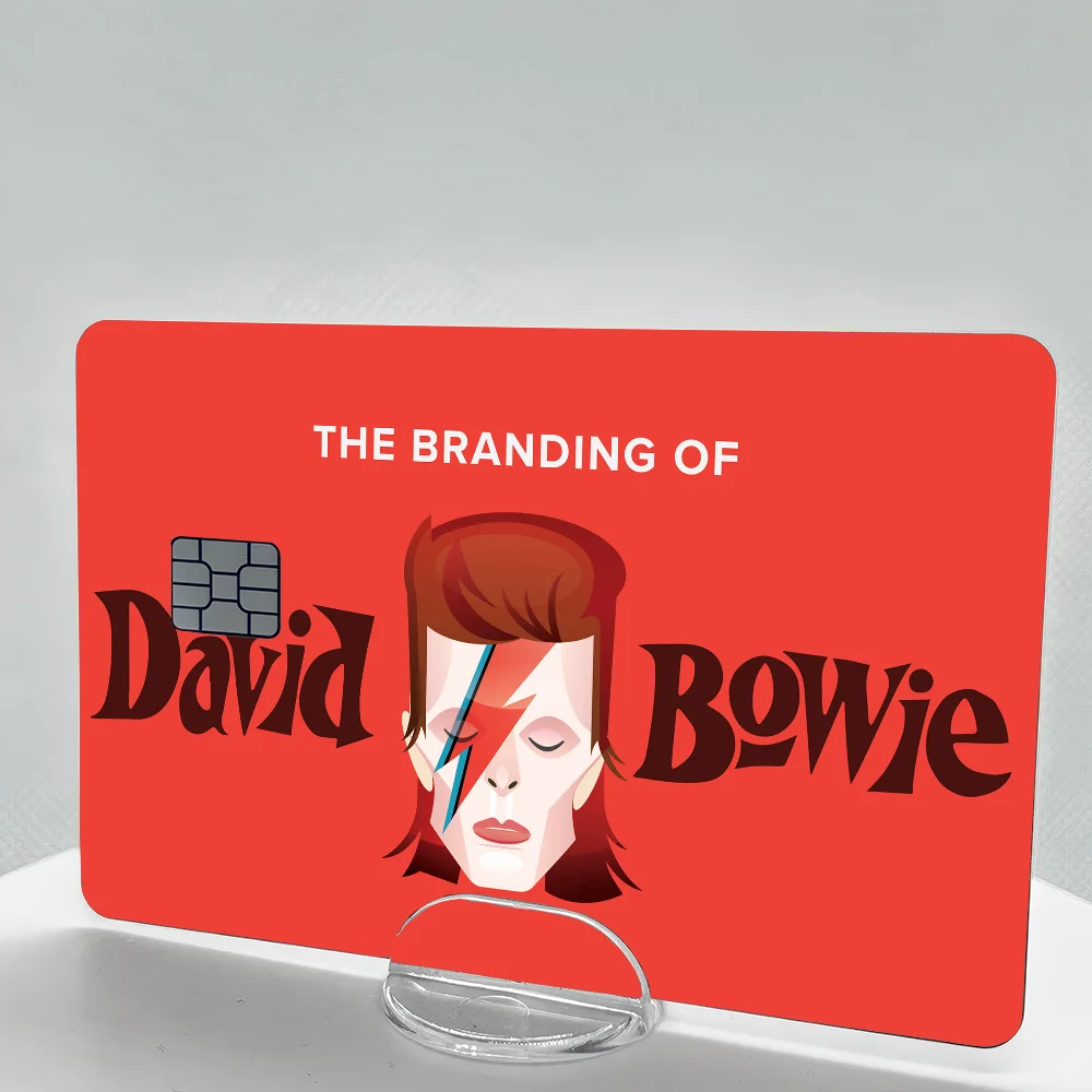 David Bowie Cartoon Credit Card Stickers Set (4pcs)