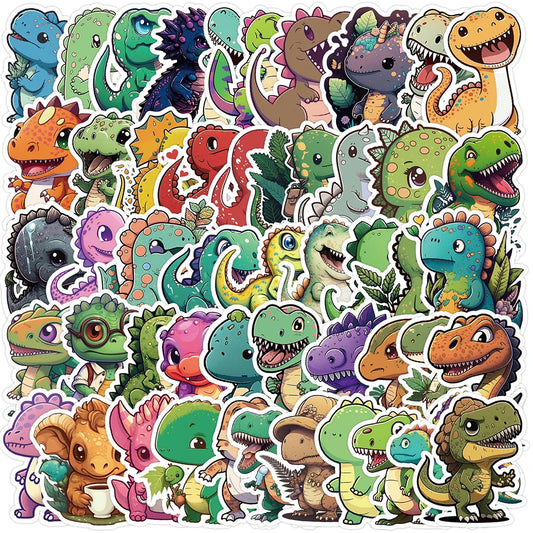 Cute Dinosaur Stickers for Kids - 10/30/50pcs Laptop Phone Car Notebook Decals