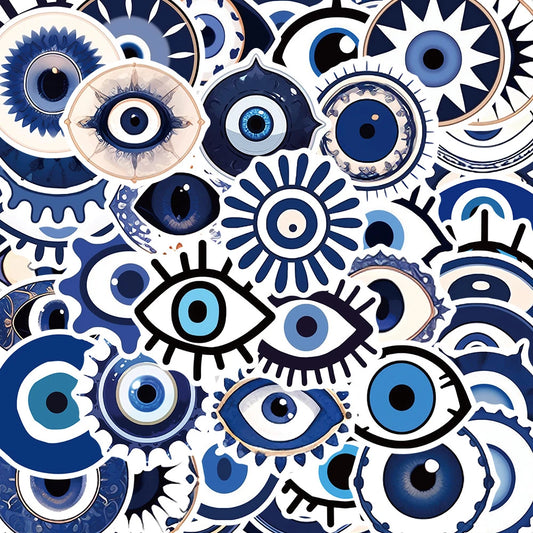 Gothic Evil Eye Stickers Waterproof Decals for Skateboard, Motorcycle, Phone, Car - 10/30/50pcs
