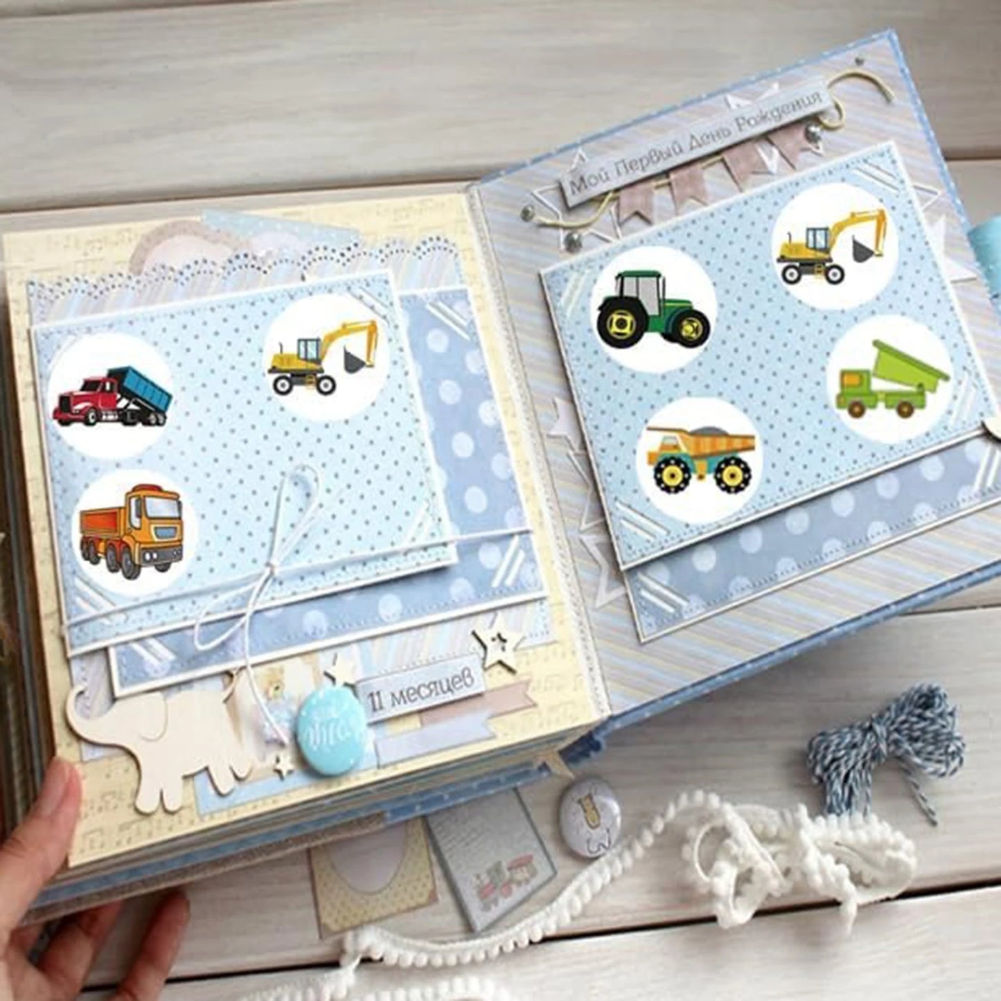 100-500pcs Reward Construction Vehicle Stickers School Students Child Teacher Cartoon Cute Encouraging Sticker Stationery