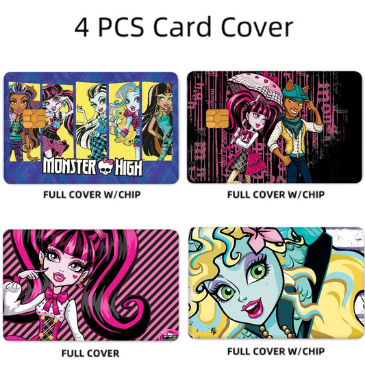 MonsterS HighS 4-Piece Credit Card Sticker Set