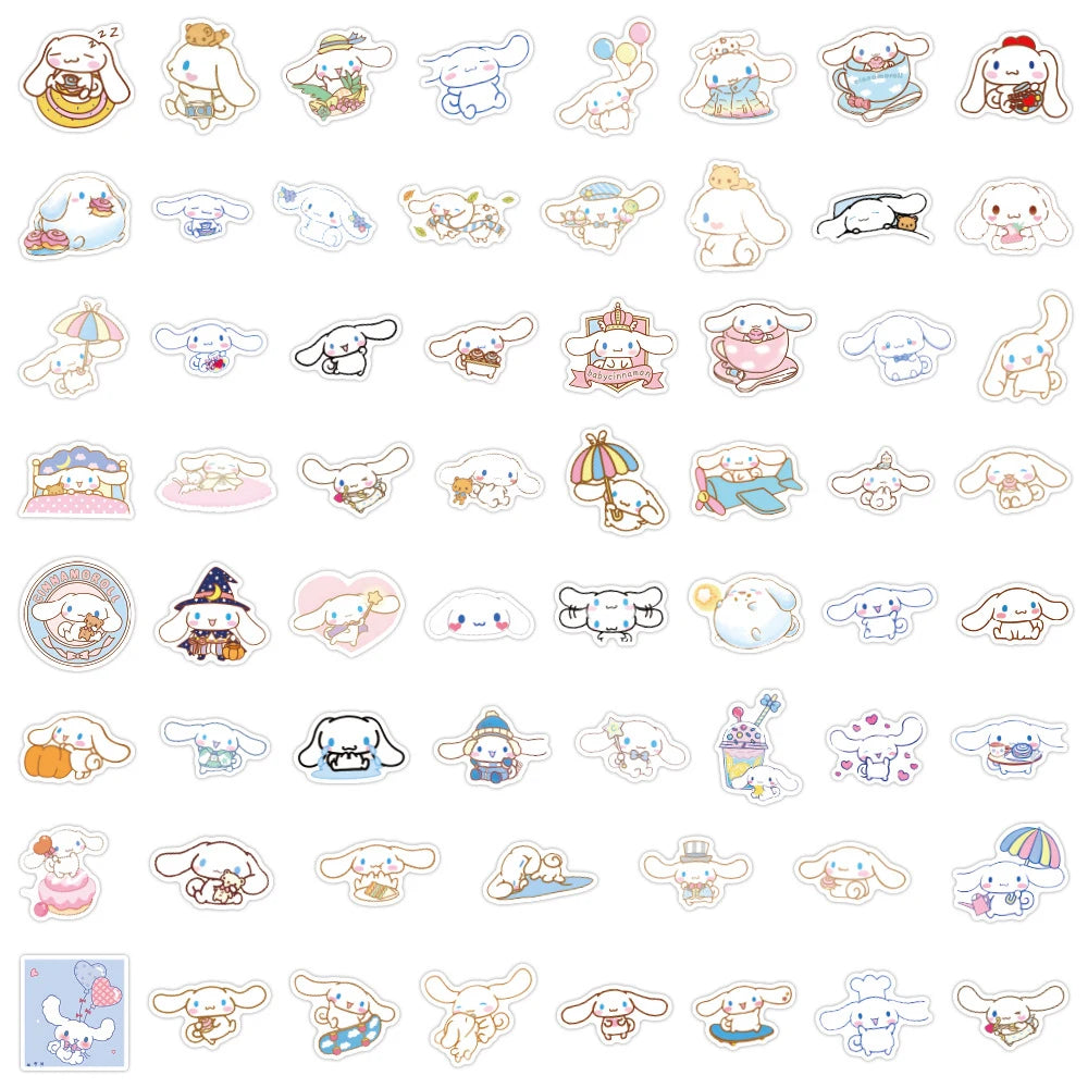 10/30/50pcs Anime Kawaii Funny Cinnamoroll Stickers Cartoon Cute Kids Toy Decals Fridge Notebook Laptop Phone Stationery Sticker