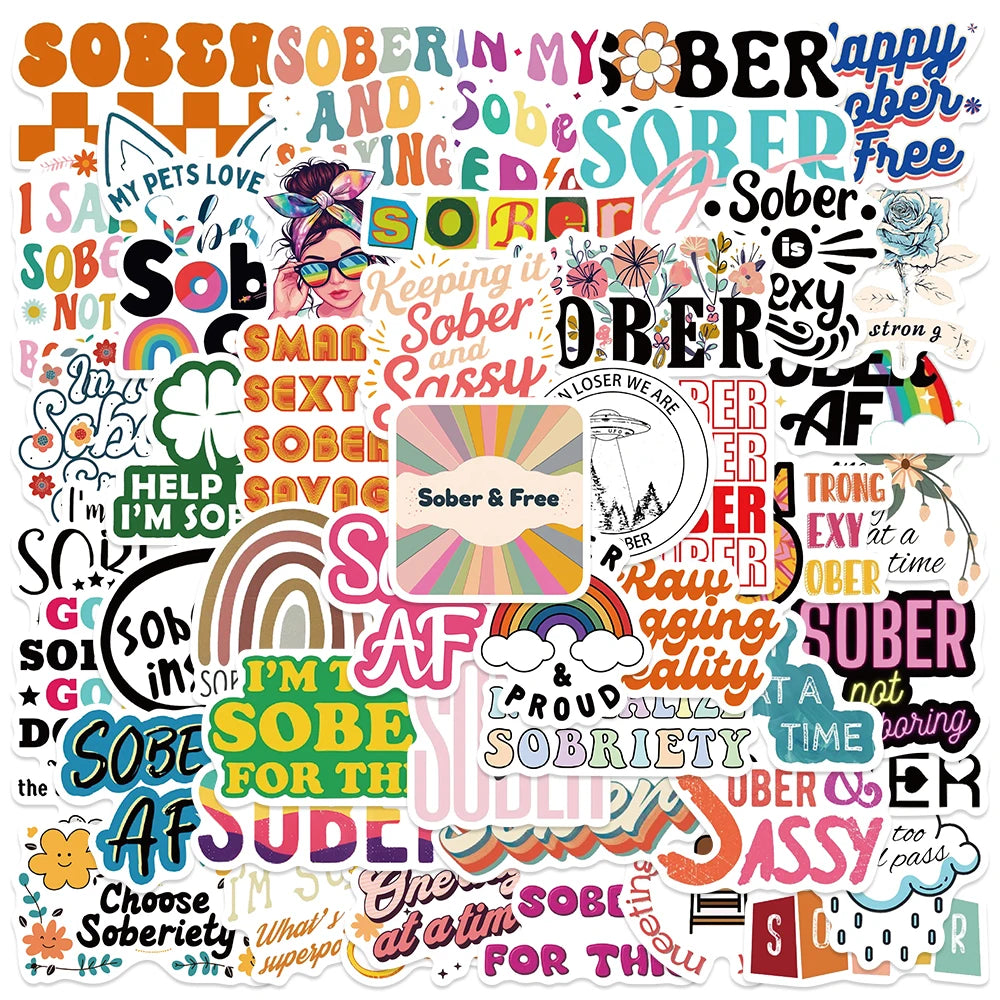 50PCS Aesthetic Cartoon Girl Stickers for Planner, Laptop, Phone, Guitar, Diary