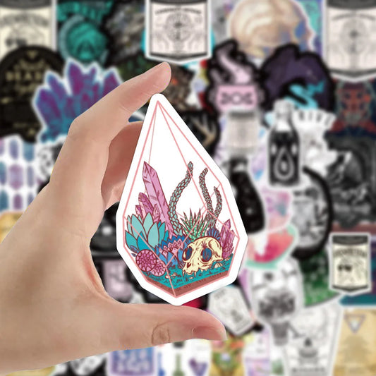 Magic Witch Crystal Stickers 10/30/50PCS for Phone Laptop Luggage Skateboard Kids Toys