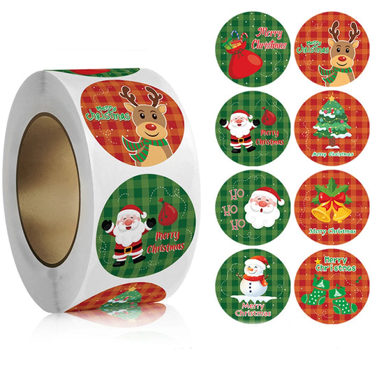 Christmas Stickers: 100-500pcs Gift & Baking Labels