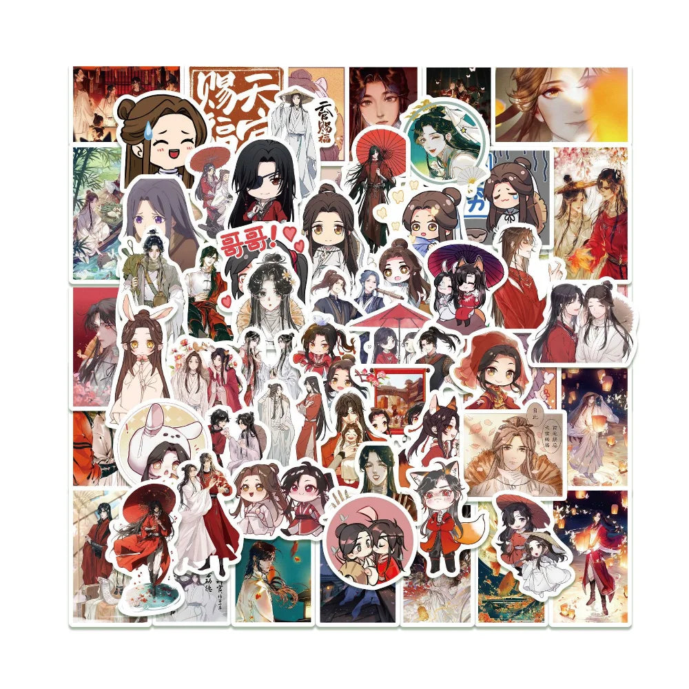 10/50pcs The Untamed Heavenly God Blesses The People Sticker Xiao Zhan Scrapbooking DIY Diary Album Label Stickers