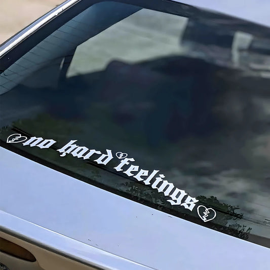 JDM Vinyl Car Sticker Decal - No Hard Feelings Banner
