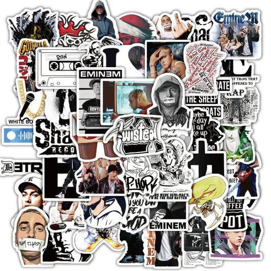 Killer White Detroit Rapper Eminem Sticker Pack