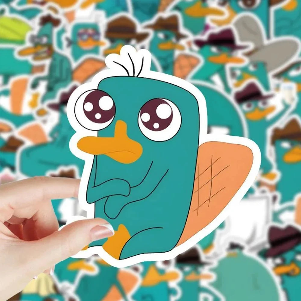 10/30/50pcs Disney Cartoon Anime Perry the Platypus Stickers Laptop Motorcycle Phone Notebook Graffiti Sticker Decals Kids Toys