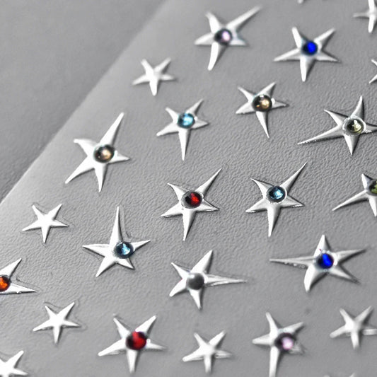 5D Rhinestone Pearl Nail Art Stickers 3D Manicure Decals
