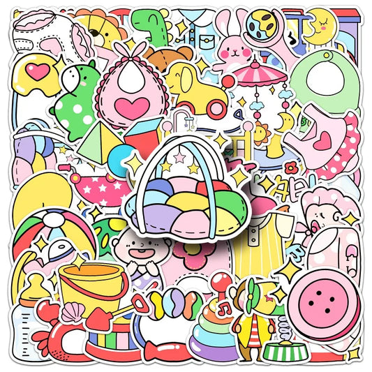 50pcs Baby Stickers for Suitcase, Water Cup, Phone, Car, Laptop, Refrigerator