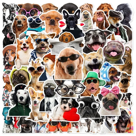 Kawaii Dog Hat Stickers 10/30/50PCS DIY Scrapbooking