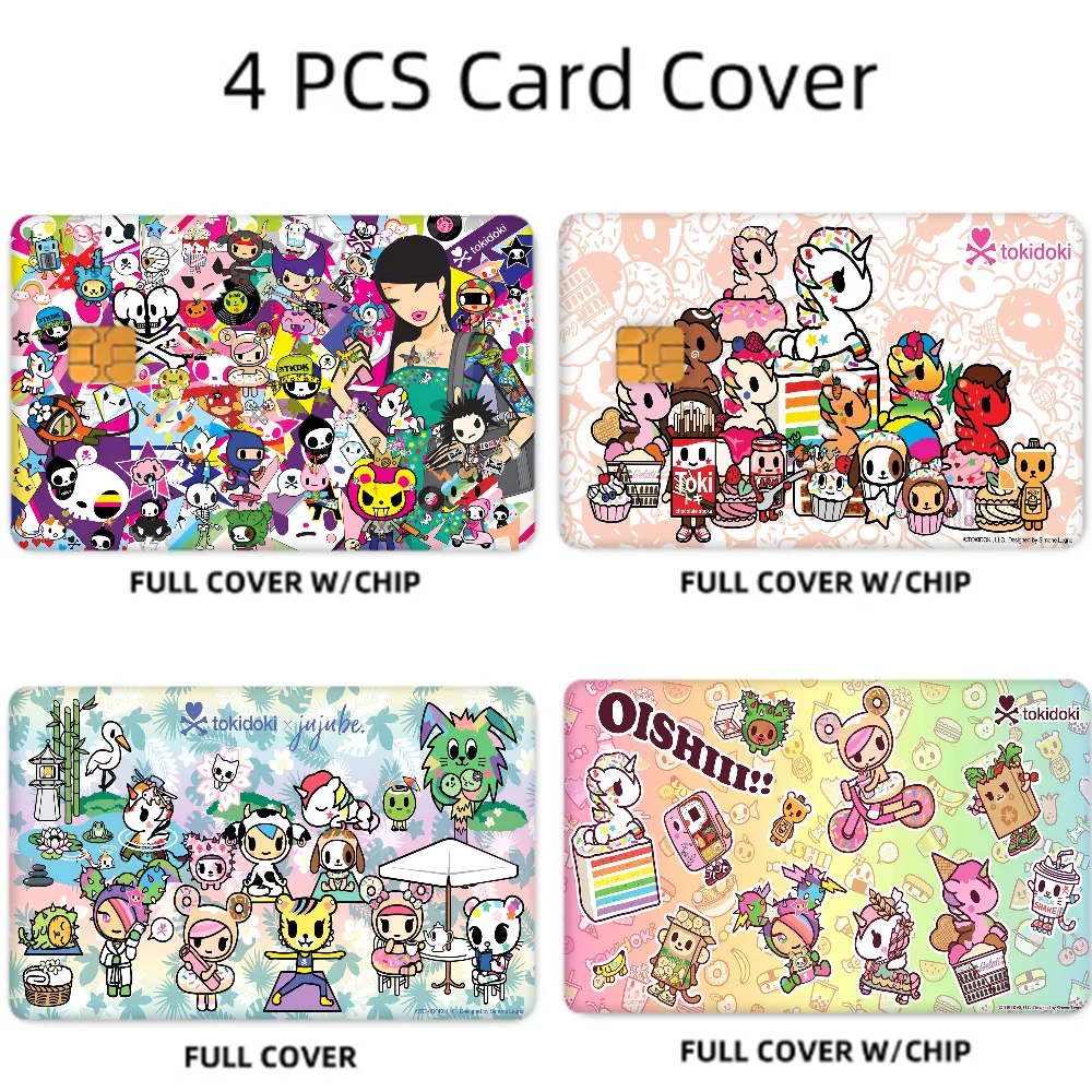 Tokidoki Anime Card Stickers Set (4 Pcs)