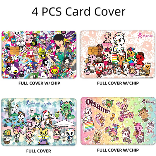Tokidoki Anime Card Stickers Set (4 Pcs)
